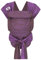 Hoppediz Hop-tye Buckle - Babytrage I Halfbuckle I Mei Tai I Bauchtrage & Rückentrage I Design New York mocca-viola, Einheitsgröße für Hüftumfang bis 160cm