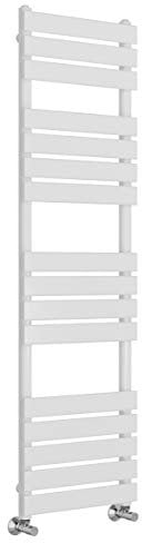 Warmehaus Minimalist Bathroom Flat Panel Heated Towel Rail Radiator Rad White 1600x450mm - Modern Central Heating Space Saving Radiators - Perfect for Bathrooms