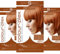Kupferfarbenes Bernstein permanente Haarfarbe mit Anti-Haarbruch Plex Haarpflege, ohne PPD, 100% Grauabdeckung, Haarfärbeset, kupferfarbene Haarfarbe, vegane Haarfarbe von Smart Beauty (3er-Pack)