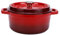 Casserole Signature, ronde Cocotte - induction en céramique fonte non Bâton Faitout Torréfaction Cuisinière - avec couvercle (22cm)