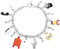 Shuanghao Armband und Halskette of Handmade Alloy Armband und Halskette+Geschenkbox Unisex Schmuck für Valentinstag, Konzert Dekorationen Geburtstag Sgeschenk (B Armband)