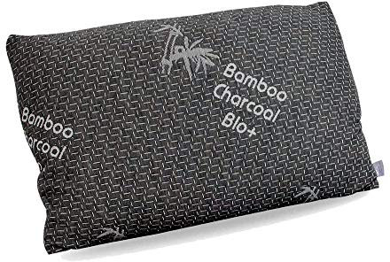 Enjoy Fit Kopfkissen | Orthopädisches Nackenstützkissen | Memory Foam Kopfkissen für Seiten- und Rückenschläfer| Visco Schlafkissen, Nackenkissen | 80x40x15 cm (1 - Pack) (Bambuskohle Bezug)
