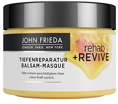 John Frieda Rehab + Revive Reparatur-Kur - Für extrem strapaziertes, geschädigtes Haar - Mit kostbarer Honig-Mischung, 250 ml