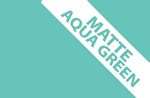 LS Bright Design Matte Kitchen and Bathroom Vinyl Wall Tile Transfers Sheets (3 Pack x 150x150mm square, Aqua Green)