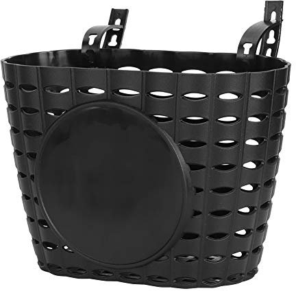 Kid's Bike Basket, Basket Plastic Front Handmade Bag Multi Purpose Handlebar Basket Storage for Scooters or Children's