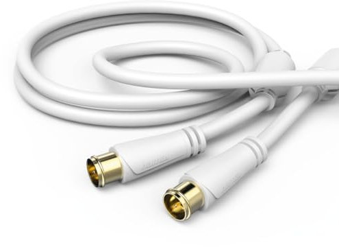 Hama Racc-Kabel SAT, F-Stecker Quick- f. F-Stecker Quick, vergoldet, 1,5 m, 100 dB