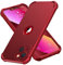ORETECH für iPhone 13 Mini Hülle, mit 2 Stück Schutzfolie, 360 Grad Ganzkörper Stoßfest Kratzfest Silikon Handyhülle für iPhone 13 Mini 5,4 Zoll,Rot