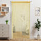 2 Stück Tür-Fadenvorhang, Tür-Perlenvorhänge, hängende Raumteiler, Perlendekor, Hippie-Glitzer-Fransenpaneel, Schrank, Fenster, Wand, Hintergrund, Türen, Pailletten, Quaste (Gold, 100 × 200 cm)