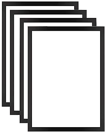 ACONDE 4 Stück Diamond Painting Rahmen, 30 x 40 cm Diamant Painting Bilderrahmen, Magnetischer Rahmen, für Wanddekoration zu Hause, Schwarz