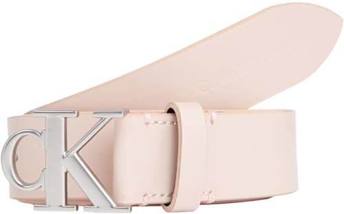 Calvin Klein Jeans Damen Gürtel aus Leder, Rosa (Pale Conch), 125 cm