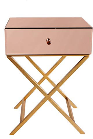 HASMI Table de Chevet Miroir Table de Chevet Séjour Chambre à Coucher Chambre à Coucher de Nuit Armoire à café Table Basse Cabinet de Rangement Chevet de lit