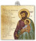 Fratelli Bonella | Piastrella in Ceramica con San Giuseppe e Gesù bambino in Scatola Regalo 10x10 cm | Made In Italy