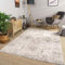 TT Home Wohnzimmer Teppich Kurzflor Wohnzimmerteppich Used Look Ornamente Marokkanisch, Farbe:Grau Beige, Größe:120x160 cm