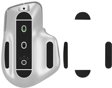 kwmobile Mouse Feet Sticker kompatibel mit Logitech MX Master 3 / 3S Ersatz Glider - Mausfüße passgenau - Maus Glides in Schwarz