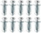 10Pcs M4x20 Plasterboard Fixings Hollow Cavity Metal Anchors Fixings, Heavy Duty Hollow Wall Anchors Plugs Expansion Screw Bolts for Drywall Sheetrock Wall Fixings