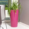 Euro3plast 278544P Blumentopf mit Pflanzeinsatz 61 cm hoch 33 cm Ø rund Farbe Pink für den Innen- und Außenbereich geeignet