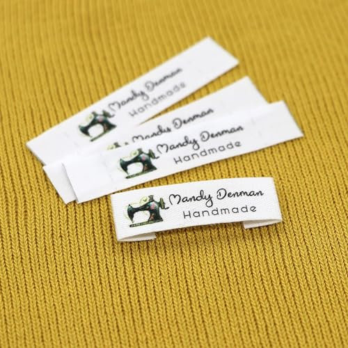Personalisierte Etiketten Zum Nähen,namensschilder For Kleidung,handmade Label Zum Annähen,aufbügelbilder,Nähen & Stoffe,DIY,Kleideretiketten,Handarbeiten Wie Taschen,Hüte,Kleidung Usw(100P)