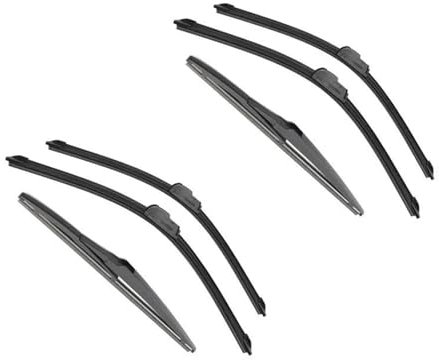 KOLEV Für Toyota Für Yaris Für MK3 2011-2019 Auto Vorne Hinten Wischer Klingen Weiche Gummi Scheibenwischer Auto Windschutzscheibe 24 + 14 + 12 Ersatzwischblätter (Color : 6 wipers)