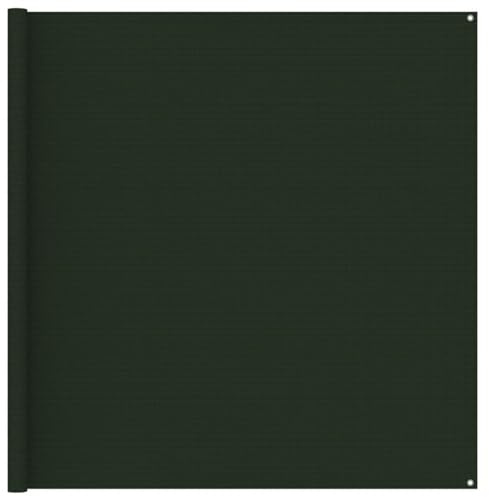 CIADAZ Tent Carpet 200x400 cm Dark Green, Caravan Awnings, Breathable Groundsheet, Awning Carpet, Caravan Skirt For Awning, Awning Groundsheets, Car Awning Canopy