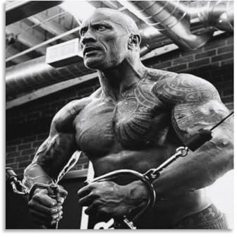 Filmstar Dwayne Johnson Life Poster, Wandkunst, Gemälde, Leinwanddrucke, Dekor-Poster, Kunstwerke, 30 x 30 cm