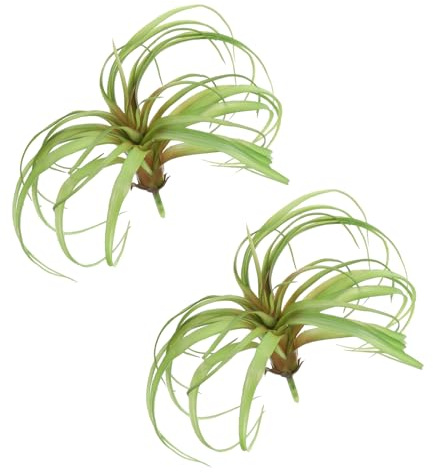 QUARKZMAN 2pz Piante Succulente Finte Ananas Erba 8 Grandi Tocco Verde | per Casa Matrimonio Giardino Ufficio Esterno Floreale, Non Vaso Reali