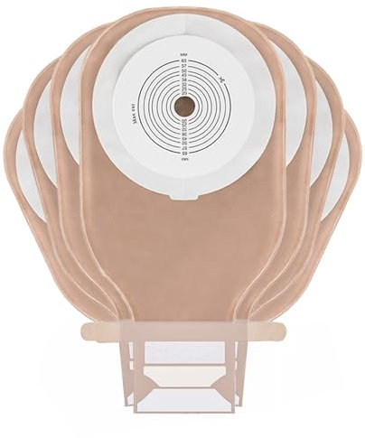 ZOLIQUEX 10 x Kolostomiebeutel, einteiliger Stomabeutel, Stoma-Drainagebeutel für Ileostomie, Stoma-Pflege, zuschneidbar