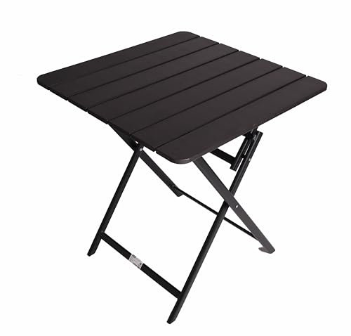 Aluminium Klapptisch Balkontisch 70x70x74 cm Gartentisch klappbar, platzsparend Beistelltisch Campingtisch Grau Neu
