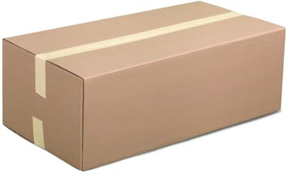 HaGa® Karton 60cm x 40cm x 25cm 10 Stk. – Versandkarton DHL-konform Verpackung – nach Fefco 0201 Norm – 520 g/m² mit B-Welle – kompakt - belastbar - einfache Anwendung dank Falz
