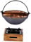Mipcase Traditional Japanese Cast Deep Lidded Cooking Pot Self Heating Hot for Soup Shabu Shabu Porridge Outdoor Camping Picnic Cookware