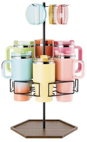 Water Bottle Organizer for Stanley,Rotatable Stanley Cup Organizer Holder,Bottle Organizer for Stanley Simple Modern Owala Yeti 30/40oz,Kitchen Organizers and Storage for Stanley Cup Accessories
