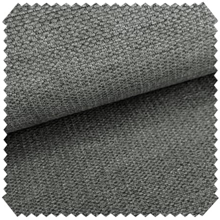 novely® MUDAU SOFT Samtweicher Chenille-Polsterstoff - Melierter Möbelstoff - Grober Struktur-Stoff - Mélange Meterware 1lfm Farbe: 10 Dunkelgrau