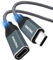 Thsucords Cable de extensión USB C de 2M, USB tipo C 3.2 10 Gbps 100 W macho a hembra para MacBook Pro/Air, teléfono, tablet, etc