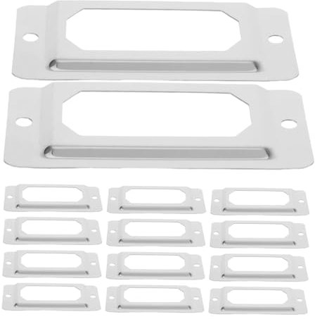 CAXUSD 50stücke Metall Etikettenrahmen Für Schrank Regal Bücherschränke Aufbewahrungsboxen Aus Für Büro Und Zuhause