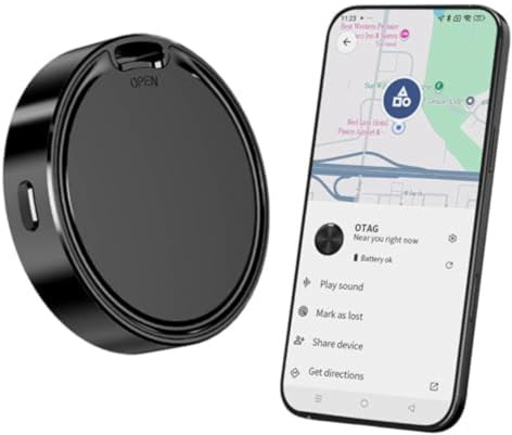 CooAoo Android Smart Tag Traceur, Tracker Android Fonctionne avec l’app Google Localiser (Uniquement Android) pour Les clés, Portefeuilles, Valises, Bagages Batterie Remplaçable