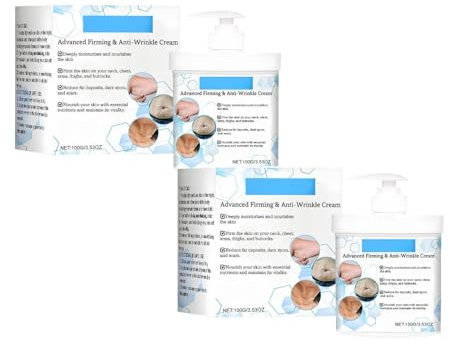 Advanced Firming & Anti-Wrinkle Cream, Hautstraffungscreme, Anti-Aging und Nacht-Körpercreme für Hals und Dekolleté, Feuchtigkeitscreme mit Elastin,Gently Nourishes And Improves Skin Sagging (2)