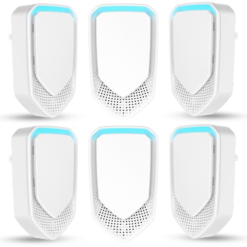 6 purificatori d'aria Plug In, ionizzatore d'aria negativo 2025 per uso domestico, mini filtro d'aria portatile per animali domestici, odore, polvere di fumo, ionizzatore d'aria mobile senza filtro