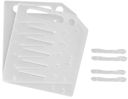WRITWAA Transparente Festplattenhalterung 3,5 Zoll Acryl 6-lagig | Selbstbau Rack, Hohles Design zur Wärmeableitung, Schützt Laufwerke vor Verformung, Einfache Montage