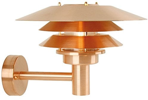 Nordlux Veno Outdoor Wall Light Brown Copper E27 Coastal/Marine Safe - Garden, Patio, Entrance Mains Powered, IP54