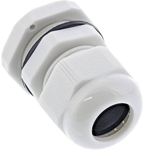 InLine 44011 10er Pack Kabeldurchführung PG 9 Nylon IP68 4-8mm, grau
