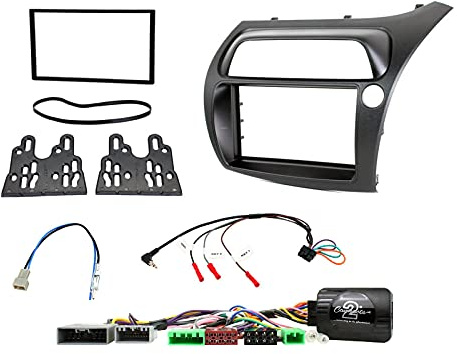 Autoleads T1-CTKHD01 Hatchback 06≫ Double Din Facia In Black, Aerial Adapter & Steering Wheel Control Interface (Swc) Kit