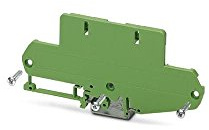 PHOENIX CONTACT UM108 N-SEFE/R-A73 Seitenelement mit Fuß, Niedrige Ausführung Rechts, 73 mm breite U-Profil-Abdeckung, 10 Stück
