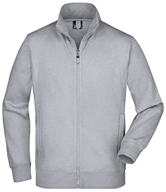 James & Nicholson Sweatjacke - Klassische Sweatjacke mit Stehkragen für Damen und Herren