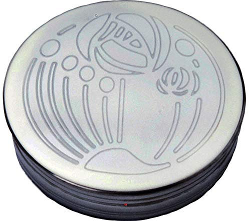 I LUV LTD Pewter Trinket Box Large Charles Rennie Mackintosh Glasgow Rose Lid 90mm