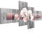 Runa Art Wandbilder Set XXL Blumen OrchideeWohnzimmer Schlafzimmer Violett Grau 4 Teilig - Made in Germany - 204645c