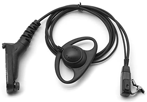 Kopfhörer Ohrhörer für Motorola Funkgerät DP3400 DP4400e DP4600e DP4601e | DP3401 DP4400 DP4401e DP4601 DP4801 DP4801e MTP850 MTP6650 Radio Walkie Talkie Earpiece PTT D-Form Multi-Pin Mototrbo