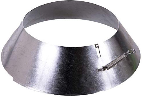 SIDCO Ofenrohrrosette Metallkranz Kaminrohrrosette Ofenrohr Kaminrohr Ø 120-135 mm