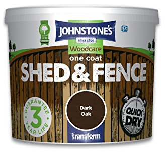 Johnstone's Woodcare One Coat Shed and Fence Treatment - Dark Oak 5L