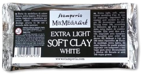 Stamperia Soft Clay 160 g Weiß