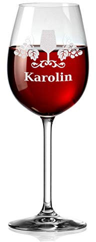 Leonardo - Copa de vino personalizable con grabado para novia, regalo de cumpleaños para bebedores de vino, divertido Schnek, 460 ml, copa de vino tinto, apta para lavavajillas, diseño de vino noble