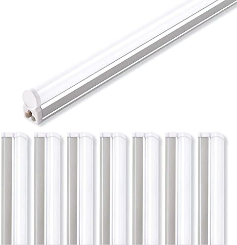 Accesorio único integrado Barrina LED T5, 4FT, 2200lm, 6500K (blanco súper brillante), 20W, luz de taller, luz de techo y bajo gabinetepagado incorporado